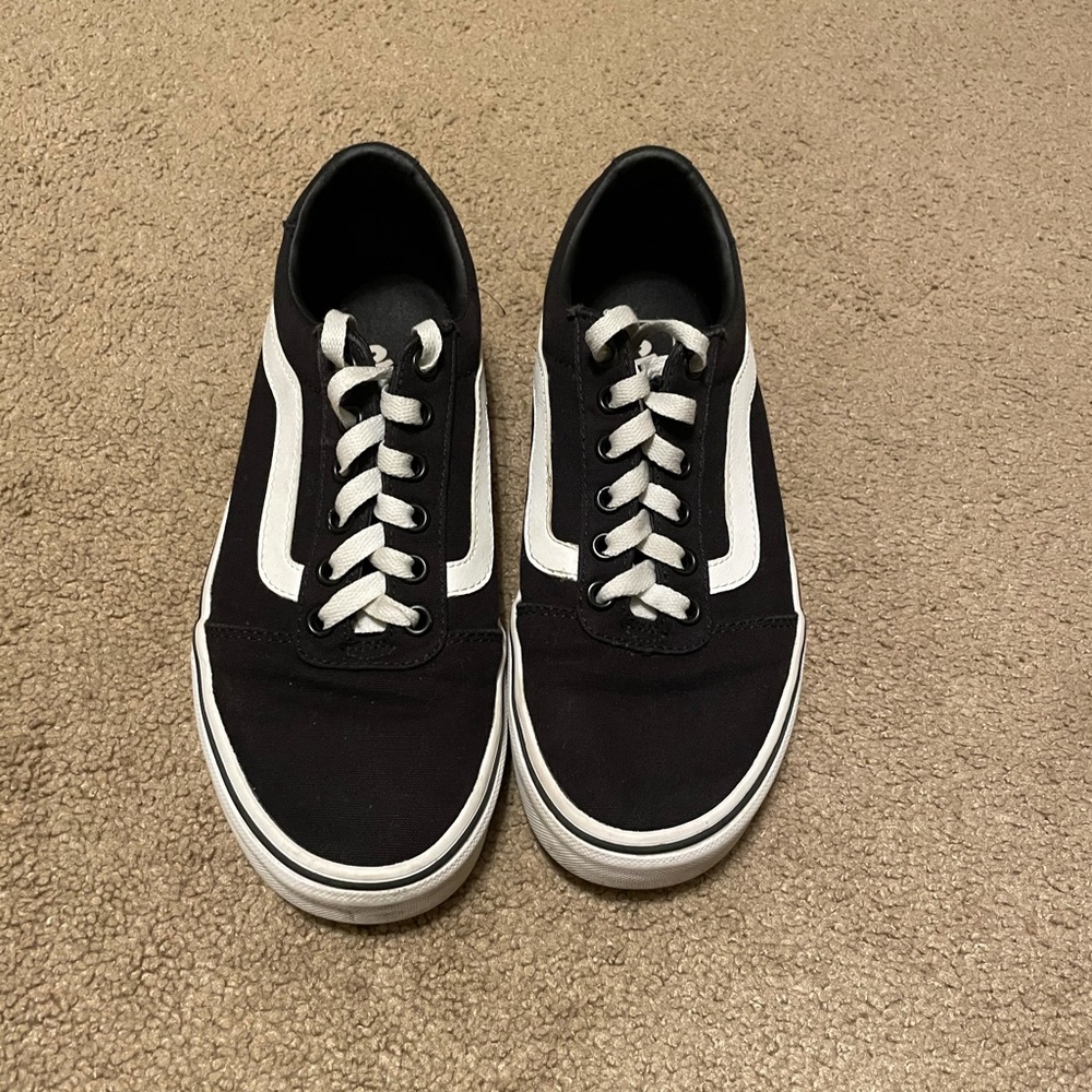 Black & White Vans Sneakers